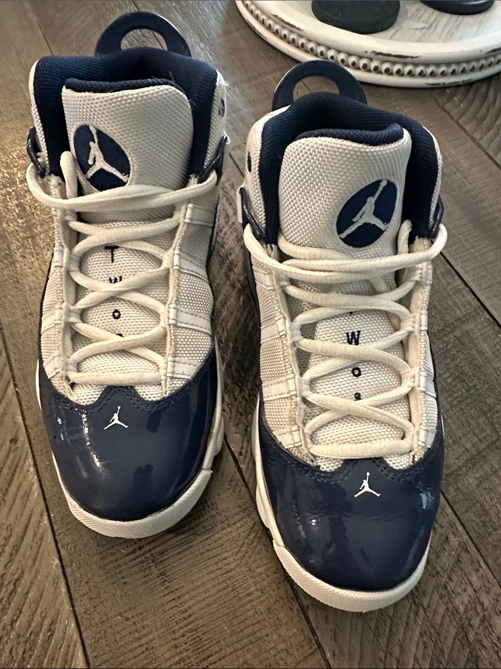 Jordan 6 Rings White Midnight Navy